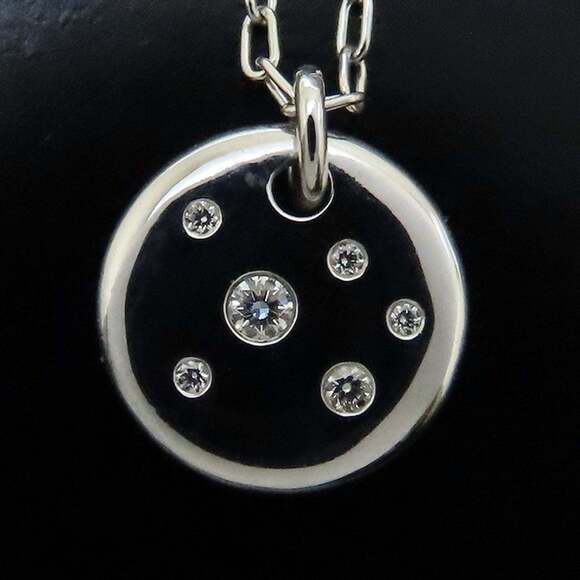 TIFFANY Authentic 18k Silver Diamond Necklace - Picture 5 of 9